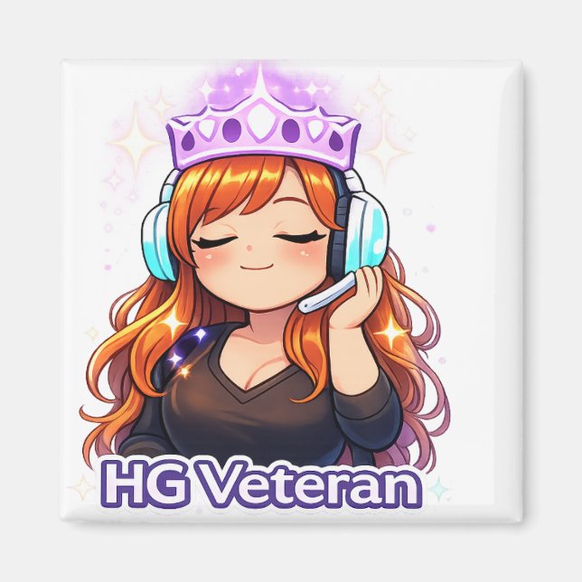 Imán HG Veteran: Elite Crown Avatar Magnet (Frente)