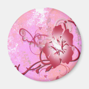 Imán Hibisco rosado