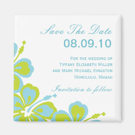 Imán Hibiscus Delight Save The Date