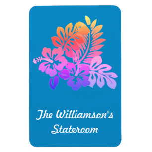 Imán Hibiscus en Aqua Stateroom Marker