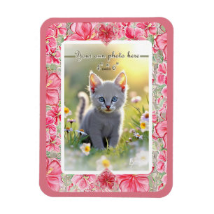 Imán Hibiscus & lace RED