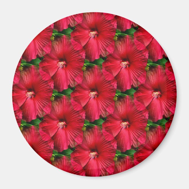 Imán Hibiscus Rojo........ (Frente)