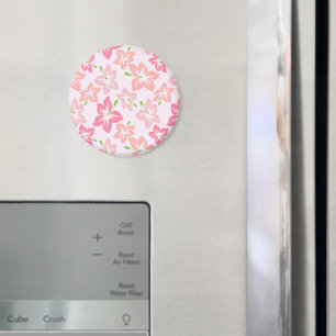 Imán Hibiscus Rosa, Flores Rosa, Patrón De Flores