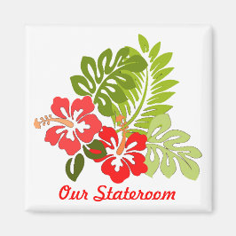 Imán Hibiscus Small Stateroom Door Magnet