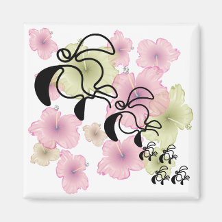 Imán Hibiscus-Turtle-Family