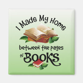 Imán Hice mi hogar entre las páginas de los libros