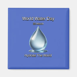 Imán Hidrate el mundo. Día Mundial del Agua.
