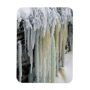Imán Hielo azul y agua subterránea cortada; taquamenón