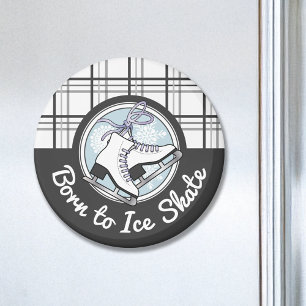 Imán Hielo de Tartán Plaid Inspirador Patinaje