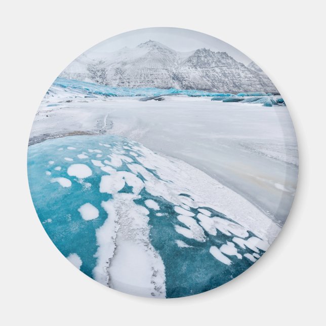 Imán Hielo glaciar congelado, Islandia (Frente)