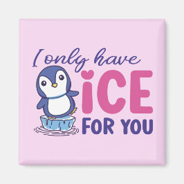 Imán Hielo Para Usted Divertido Pingüino Cute Día de Sa