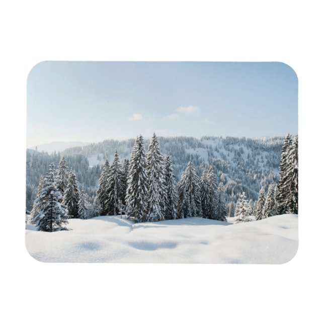 Imán Hielo y nieve | Allgäu Bavaria Alemania (Horizontal)
