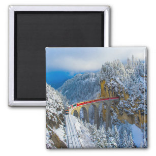 Imán Hielo y nieve   Bernina Express, Suiza