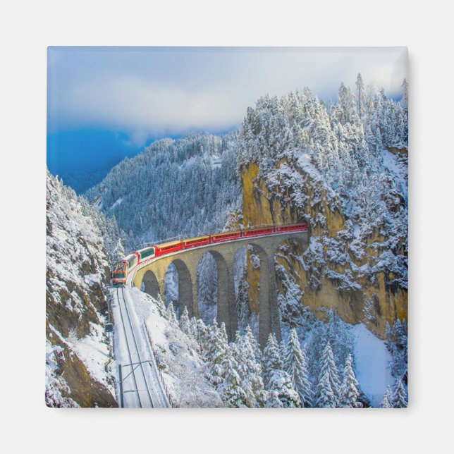 Imán Hielo y nieve | Bernina Express, Suiza (Frente)
