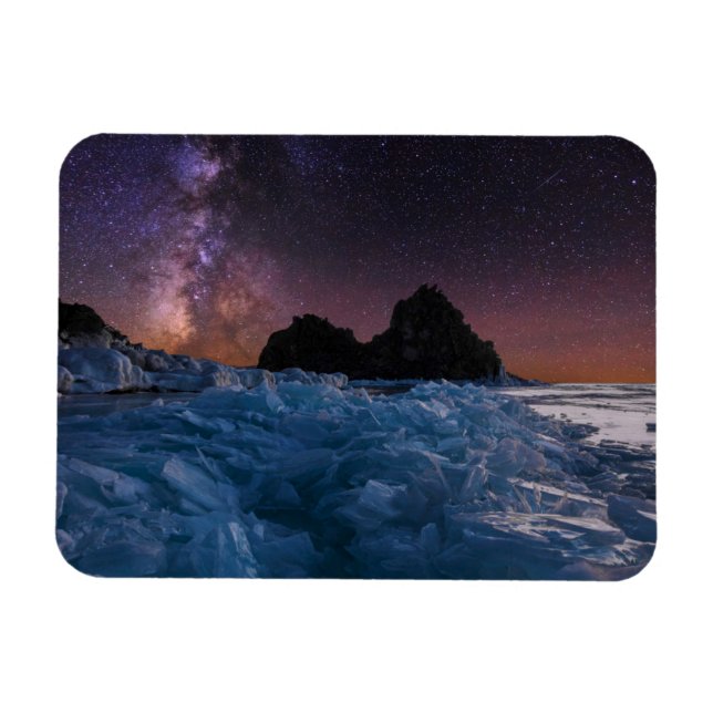 Imán Hielo y nieve | Lago Baikal, Siberia, Rusia (Horizontal)