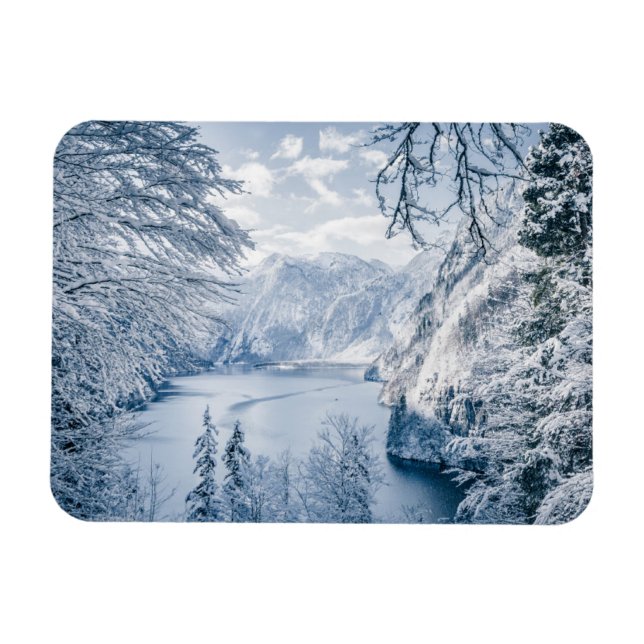 Imán Hielo y nieve | Lago Königssee, Alemania (Horizontal)