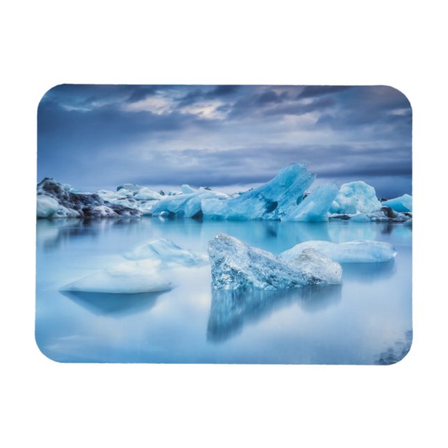 Imán Hielo y nieve | Laguna Jokulsarlon, Islandia (Horizontal)