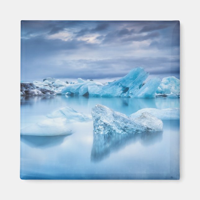 Imán Hielo y nieve | Laguna Jokulsarlon, Islandia (Frente)