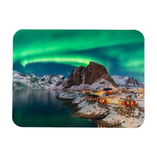 Imán Hielo y nieve Luces boreales, Noruega