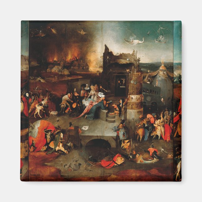 Imán Hieronymus Bosch - Tentación De San Antonio (Frente)