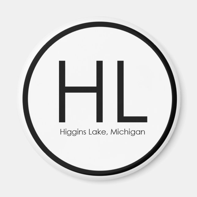 Imán Higgins Lake Magnet (Frente)