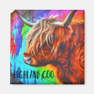 Imán Highland coo magnet