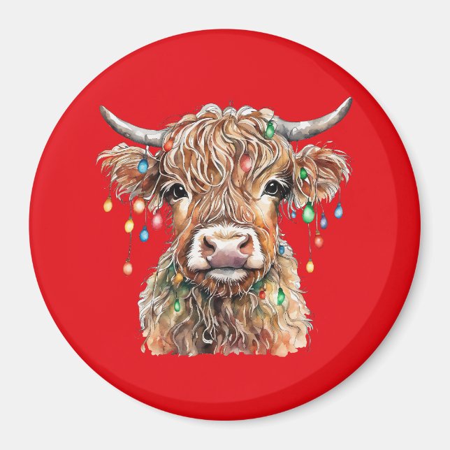 Imán Highland Cow Magnet (Frente)
