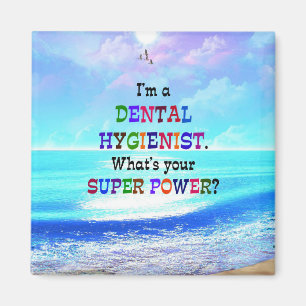 Imán Higiénico dental, diseño colorido