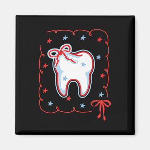 Imán Higienista dental 4 de julio Coquett Dentista Amer