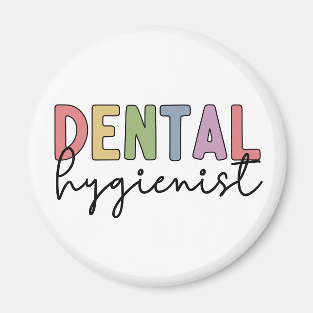 Imán Higienista Dental RDH Registrado Higienista Dental (Frente)