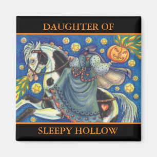 Imán HIJA DEL HOLLOW SLEEPY HALLOWEEN MAGNET Square