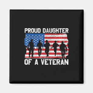 Imán Hija Del Veterano Día De Conmemoración Estadounide