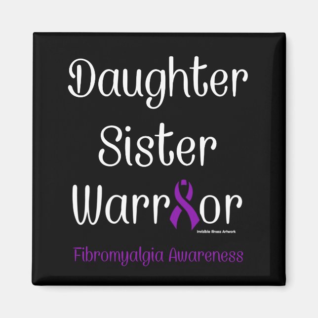 Imán Hija hermana guerrera... Fibro (Frente)