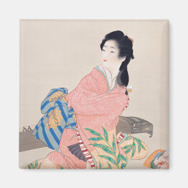 Imán Hija Miyuki (elegante dama japonesa, arte asiático