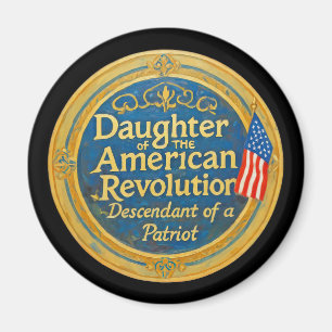 Imán Hija Revolución Americana Descendiente Patriota