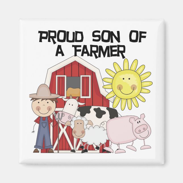 Imán Hijo orgulloso de las camisetas y de los regalos (Frente)