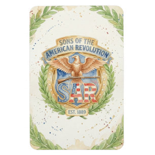 Imán Hijos de la Revolución Americana SAR Est 1889 Orgu