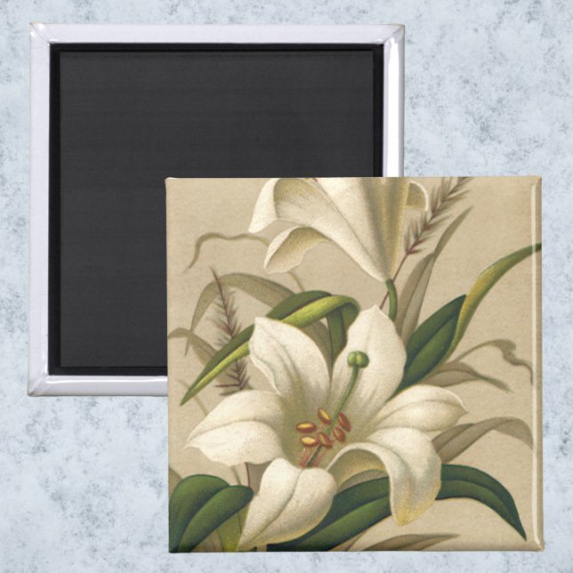 Imán Hijos de Semana Santa, flores victorianas en flor (Subido por el creador)