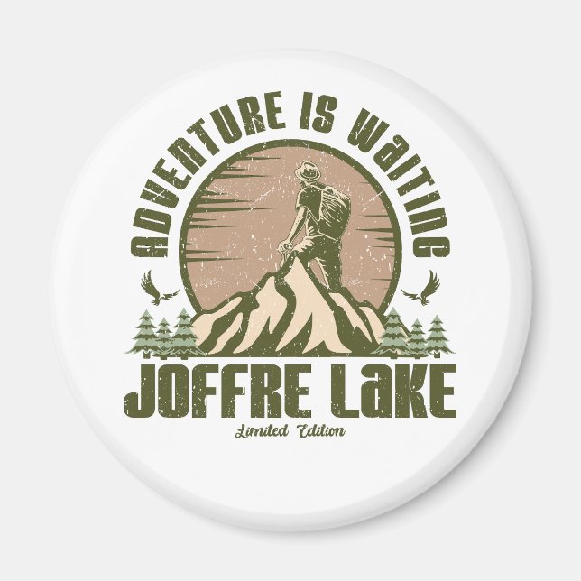 Imán Hike Retro Joffre Lake (Frente)