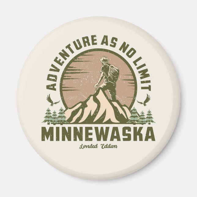 Imán Hike Retro Minnewaska (Frente)