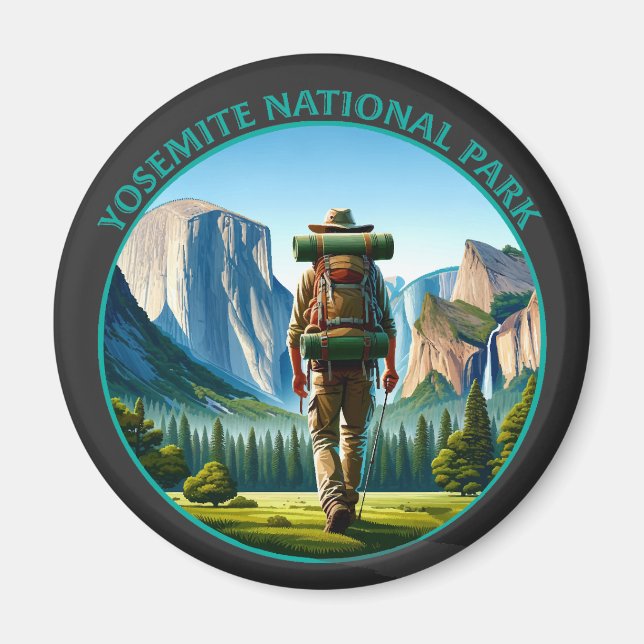 Imán Hiker en el Parque Nacional Yosemite (Frente)
