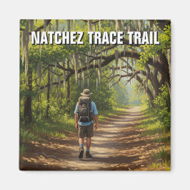 Imán Hiker sobre el sendero Natchez Trace