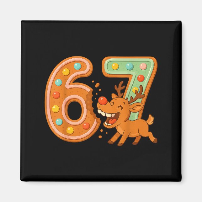 Imán Hilarious 67 Christmas Cookies Rudolph Reindeer Jo (Frente)