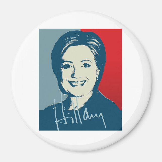 Imán HILLARY CLINTON RÓTULO AUTOGRÁFICO.png (Frente)