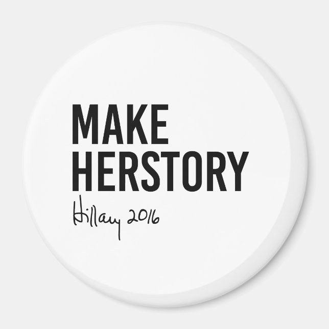 Imán Hillary - Haz Herstory - (Frente)
