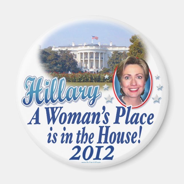Imán Hillary House 2012 por ButtonZUP (Frente)