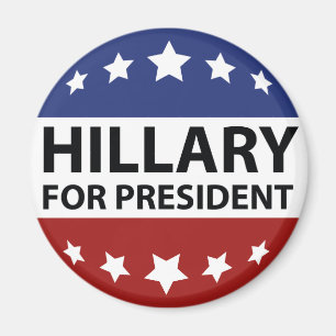 Imán Hillary para el presidente