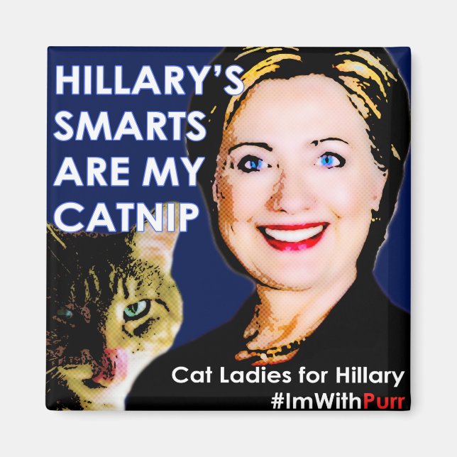 Imán Hillary's Smarts Catnip Magnet (Frente)