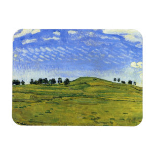 Imán Hilly Landscape With Ravens (por Ferdinand Hodler)