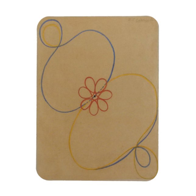 Imán Hilma Af Klint, Estrella De Siete Puntos No5, Resu (Vertical)